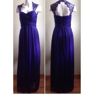 Dark purple prom dress